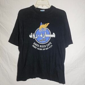 Vintage 90s saudi Arabia hard rock Cafe black tshirt
